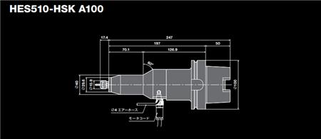 HES510-HSK A100加工中心增速器