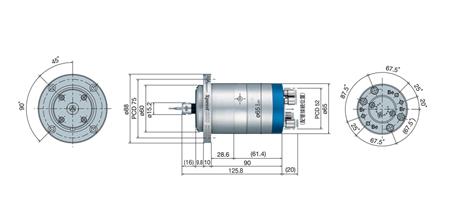 Xpeed1200气浮主轴尺寸图.jpg Xpeed1200气浮主轴尺寸图.jpg