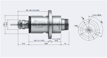 NRF-3060S中西电主轴尺寸.png NRF-3060S中西电主轴尺寸.png